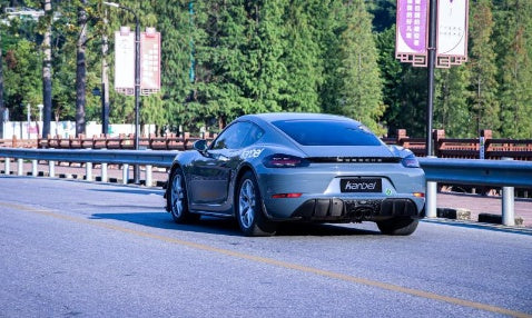 Porsche 718 - 2018-2024 Dry Carbon Fiber Full Bodykit , Front lip, Upper Valance , Canard, Hood, Diffuser, Engine cover trim, Side Skirts, Spoiler