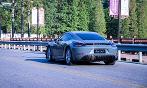 Porsche 718 - 2018-2024 Dry Carbon Fiber Full Bodykit , Front lip, Upper Valance , Canard, Hood, Diffuser, Engine cover trim, Side Skirts, Spoiler