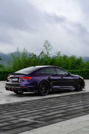 Audi RS5 B9.5 2020-2024 Dry Carbon Fiber Full Bodykit , Front Lip , Rear Diffuser , Canards, Side skirt Trim, Spoiler , Eyebrow, Cooling Plate