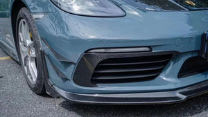 Porsche 718 - 2018-2024 Dry Carbon Fiber Full Bodykit , Front lip, Upper Valance , Canard, Hood, Diffuser, Engine cover trim, Side Skirts, Spoiler
