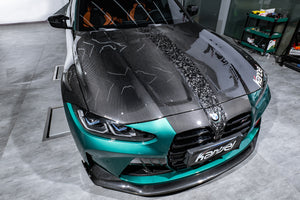 BMW M3 M4 G80 G82 2020-ON Dry Carbon Fiber Nose Cover