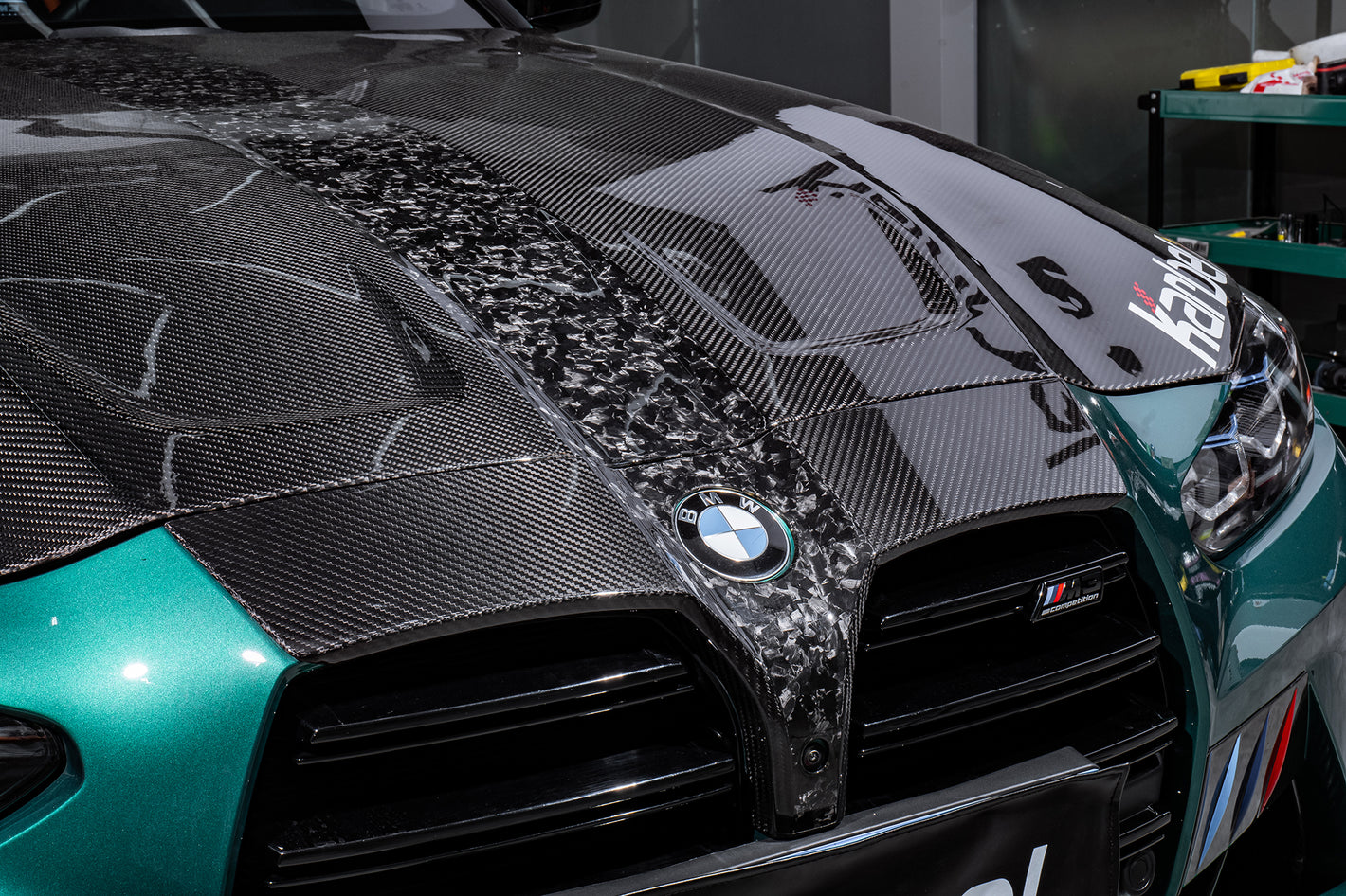 BMW M3 M4 G80 G82 2020-ON Dry Carbon Fiber Nose Cover