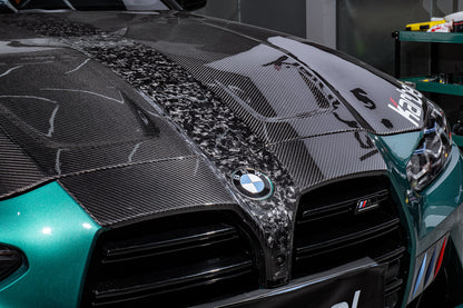 BMW M3 M4 G80 G82 2020-ON Dry Carbon Fiber Nose Cover