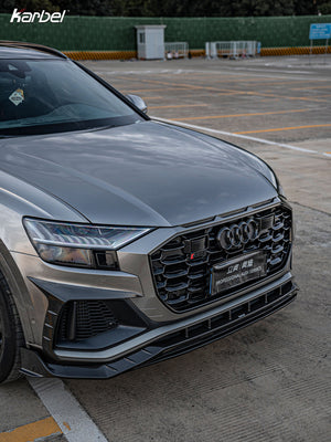 Audi Q8-SQ8 4M 2018-2024 Dry Carbon Fiber Full Bodykit , Front Lip | Upper Valance | Side Skirts | Roof Spoiler | Spoiler | Rear Diffuser