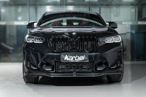 BMW X4M F98 LCI 2022-ON Dry Carbon Fiber Full Bodykit , Front Lip , Upper Valance, Rear Diffuser , Rear & Roof Spoiler, Side skirts