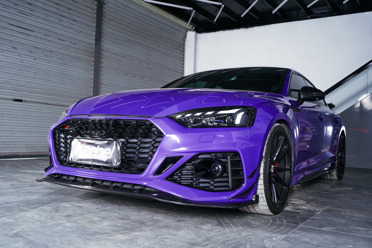 Audi RS5 B9.5 2020-2024 Dry Carbon Fiber Full Bodykit , Front Lip , Rear Diffuser , Canards, Side skirt Trim, Spoiler , Eyebrow, Cooling Plate