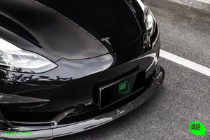 Tesla Model 3 | 3P Dry Carbon Fiber Full Bodykit , Front Lip , Side Skirts , Diffuser , Spoiler