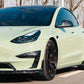 Tesla Model 3 | 3P Dry Carbon Fiber Full Bodykit , Front Lip , Side Skirts , Diffuser , Spoiler