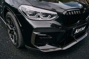 BMW X3M F97 2019-2021 Dry Carbon Fiber Full Bodykit , Front Lip , Upper Valance, Rear Diffuser , Fog Lamp Trim , Side skirts