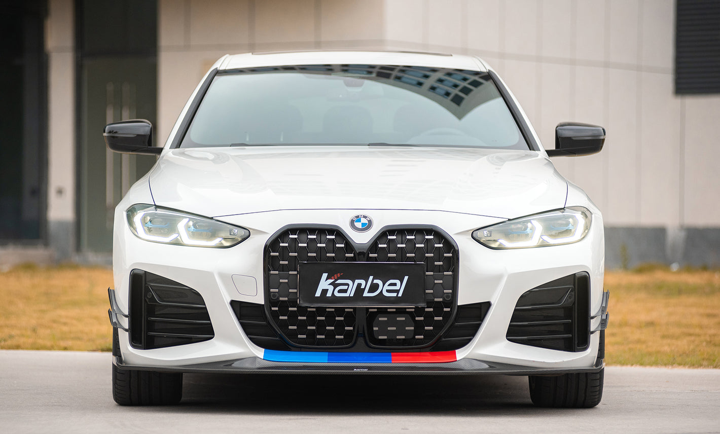 BMW 4 Series G26 2021-ON Dry Carbon Fiber Full Bodykit , Front Lip , Side Skirts , Diffuser, Rear & Roof Spoiler, Upper Valance, Lamp Trim