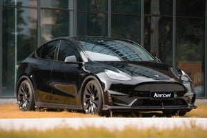 Tesla Model Y | YP Dry Carbon Fiber Full Bodykit , Front Lip , Side Skirts , Diffuser , Spoiler