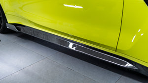 BMW M4 G82 2021-ON Dry Carbon Fiber Side Skirts